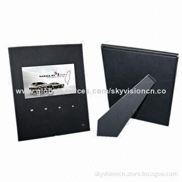 7-inch video greeting card with built-in memory and battery-operated